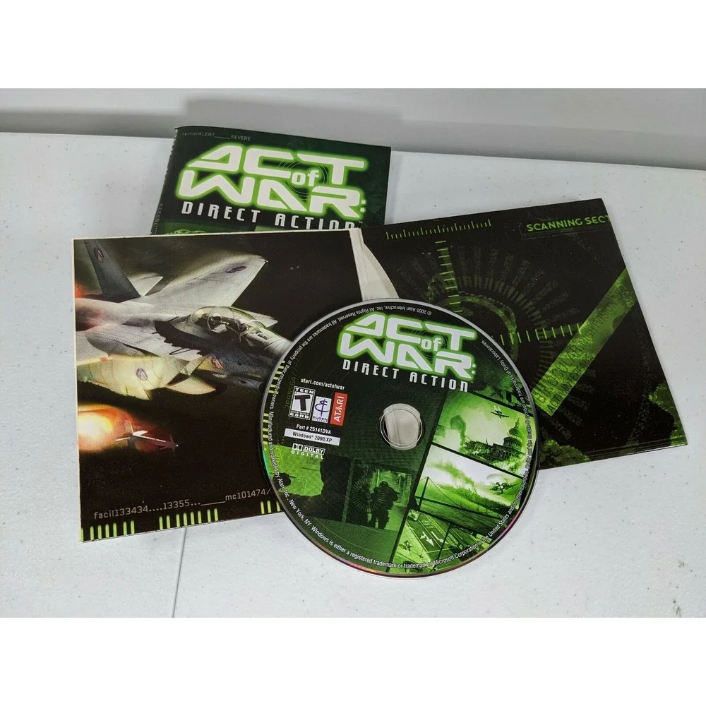 Lot of 2 war Games Act of war Direct Action And Breach PC games